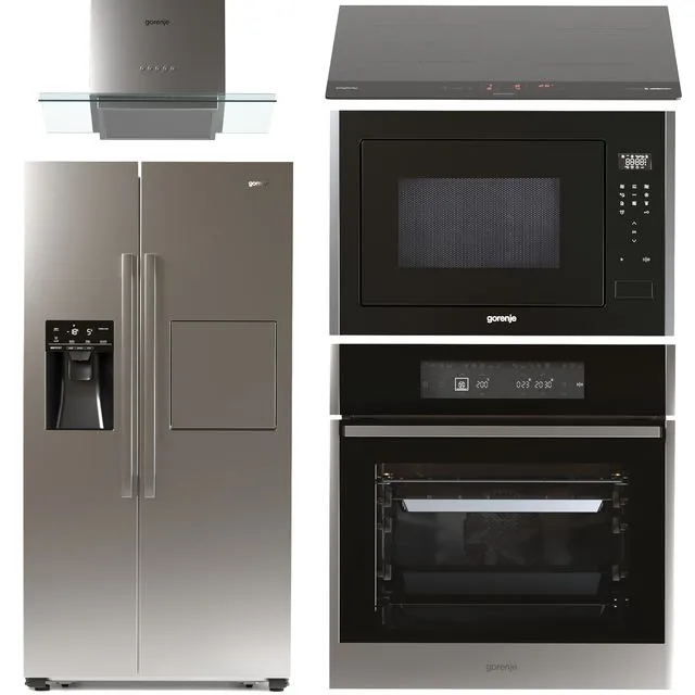 Set of kitchen appliances Gorenje 2 3D Model Set of kitchen appliances Gorenje 2 3D Model