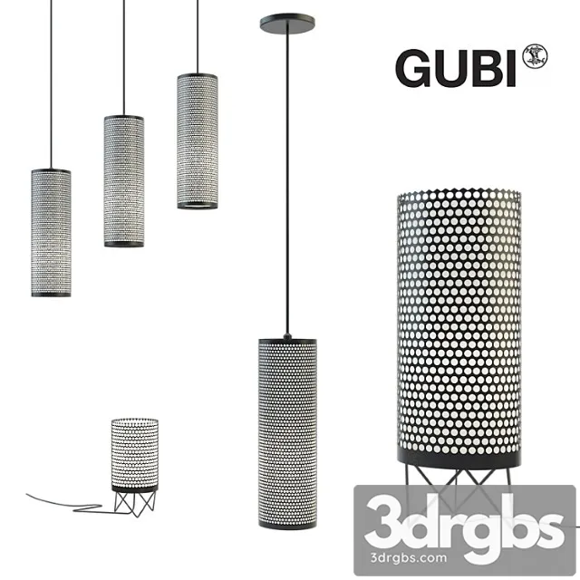 Set of lamps gubi 3D Model Download Set of lamps gubi 3D Model Download
