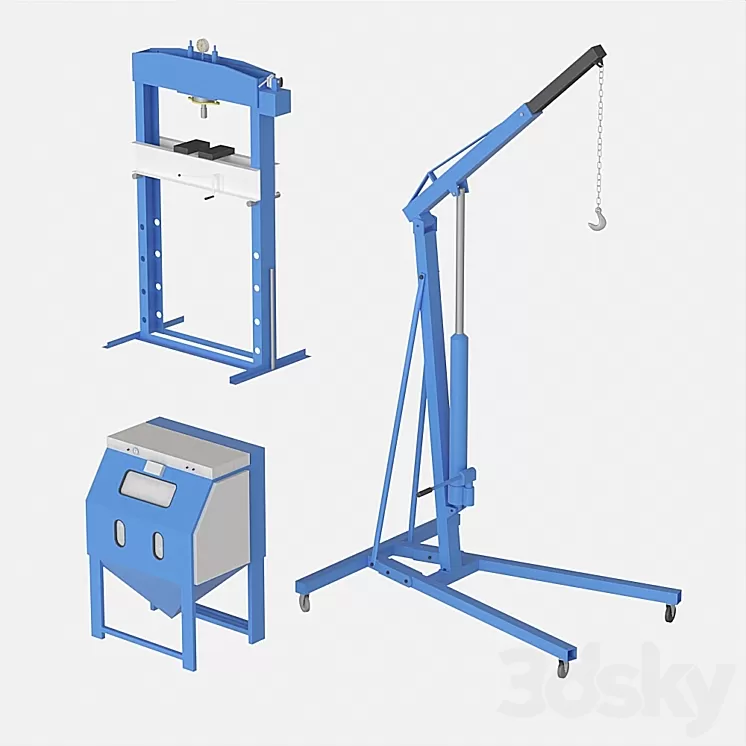 Set of machines 3D Model