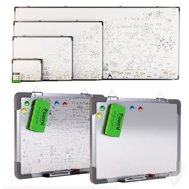 Set of magnetic boards FORPUS 3DModel Set of magnetic boards FORPUS 3DModel