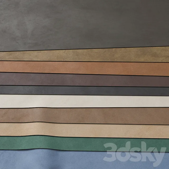 Set of materials “Suede” 3D Model