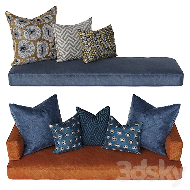 Set of matresses 3D Model Set of matresses 3D Model