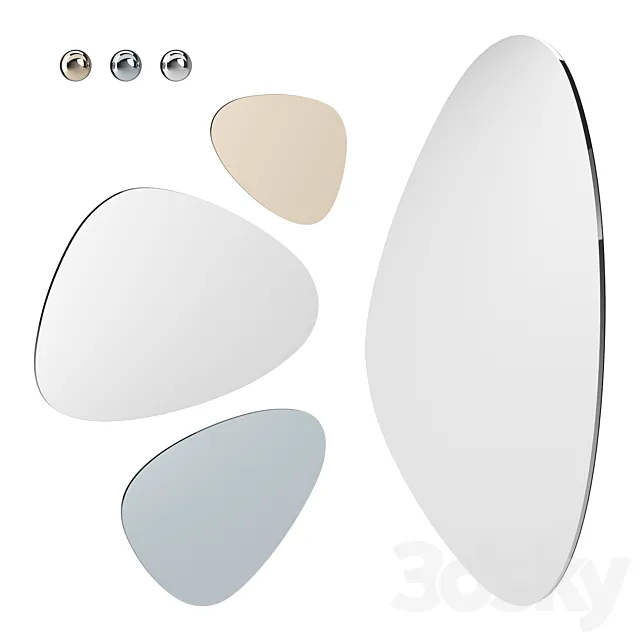 Set of mirrors 04 3D Model