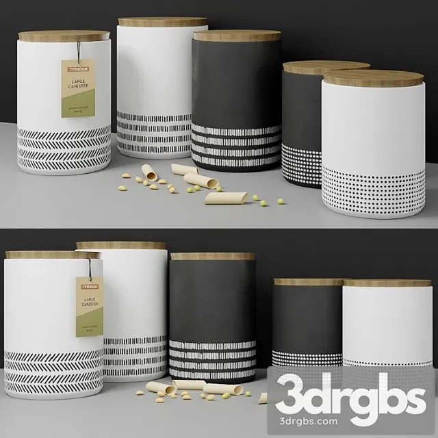 Set of monochrome inmyroom 3D Model Download