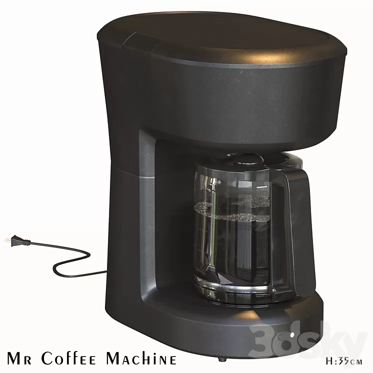 Set of Mr Coffee Machine 3D Model Free Download