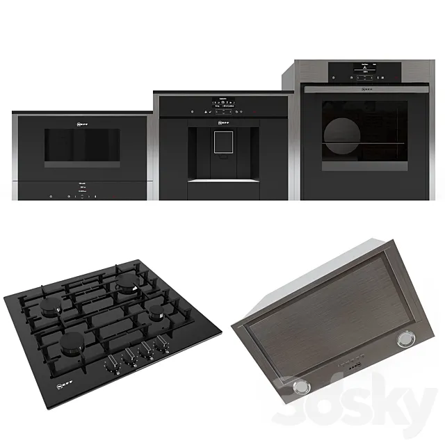 Set of Neff technics 3D Model