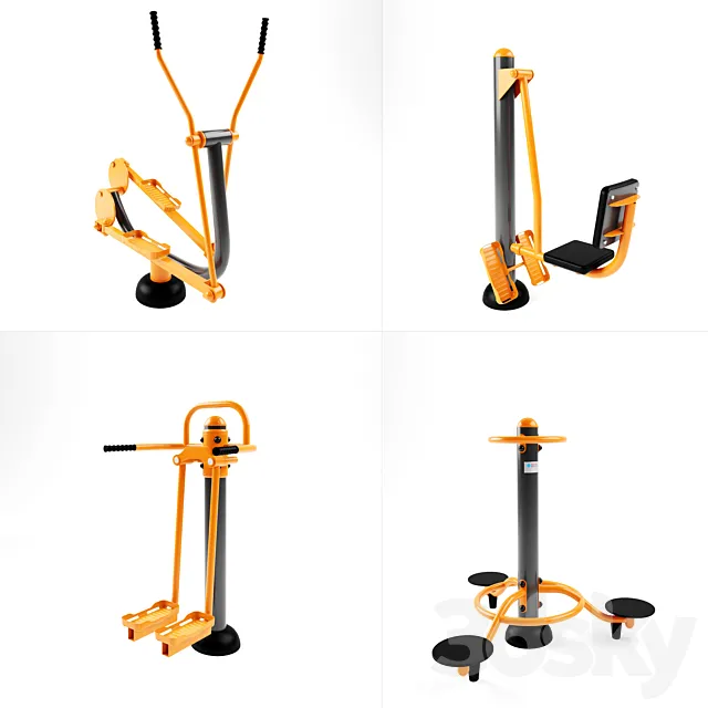 Set of outdoor simulators InterAtletika Free Download