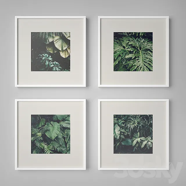 Set of paintings 15 3DModel Set of paintings 15 3DModel