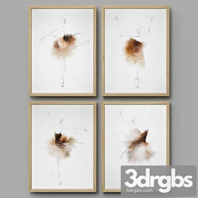 Set of Paintings 30 3D Model Download