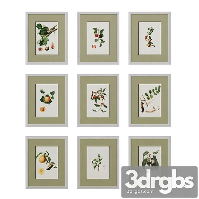 Set of Paintings 39 3D Model Download
