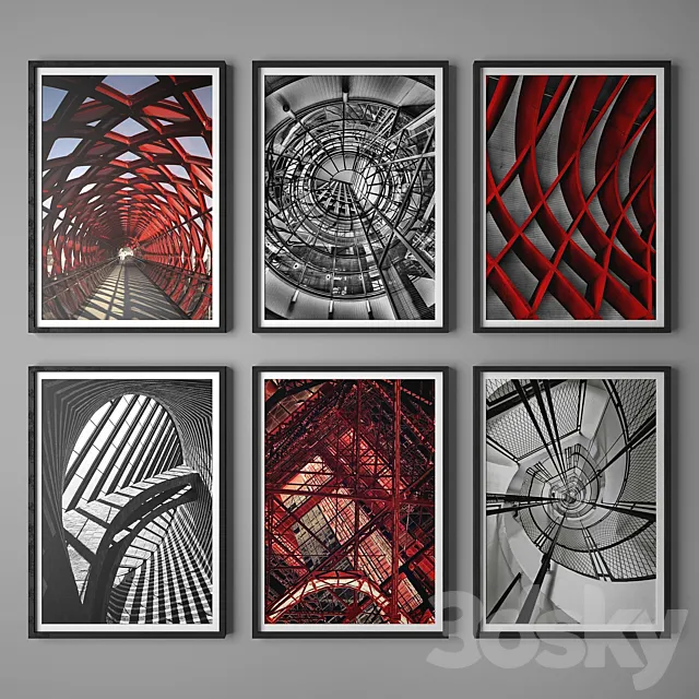 Set of paintings 48 3D Model Set of paintings 48 3D Model