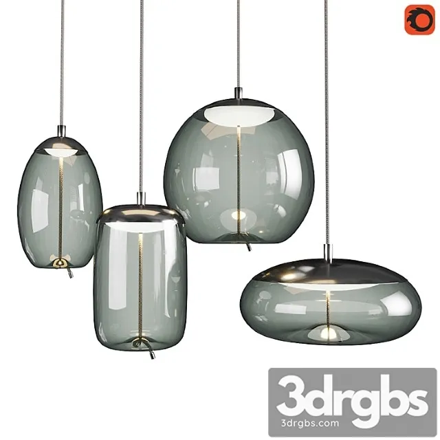 Set of pendant lights knot brokis 3 Set of pendant lights knot brokis 3
