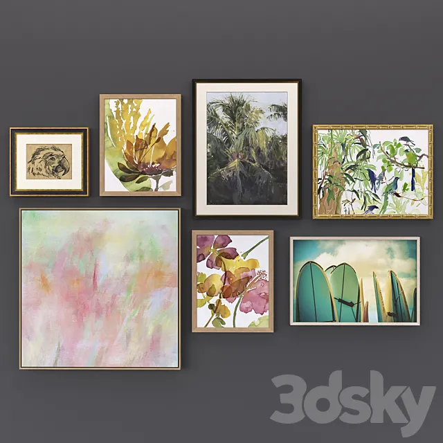 Set of pictures 7 3D Model Set of pictures 7 3D Model