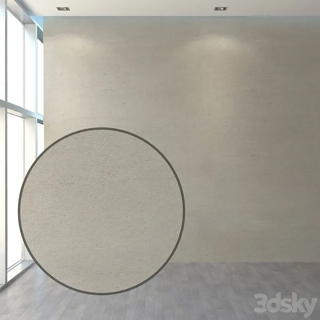 Set of plaster for the facade and interior 3D Model