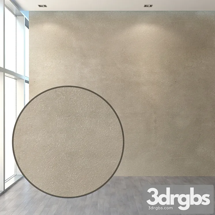 Set of plaster in warm tones granular. 3D Model Download