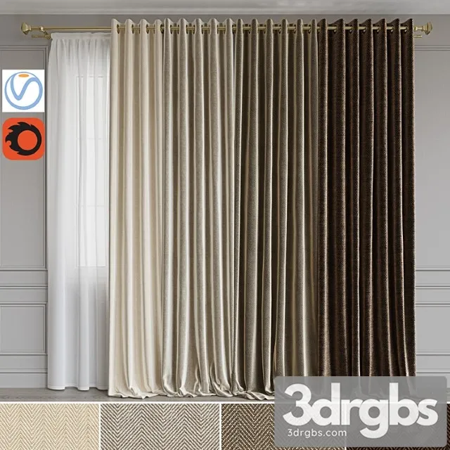 Set of portieres 43. beige scale Set of portieres 43. beige scale