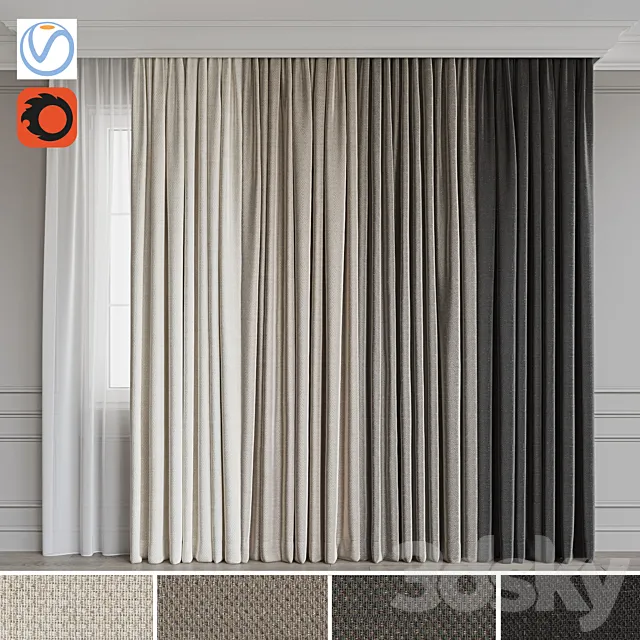 Set of portieres 56 3DModel Set of portieres 56 3DModel