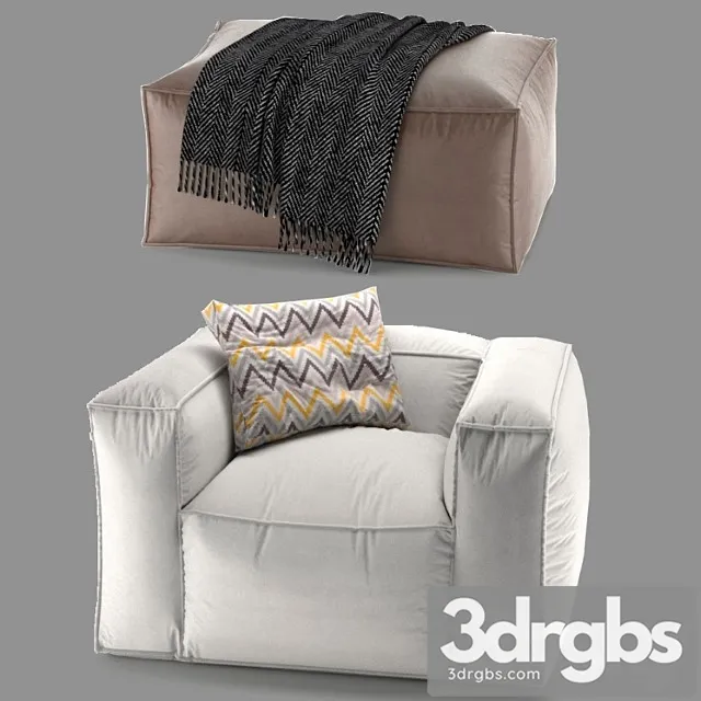 Set of poufs tavola Set of poufs tavola