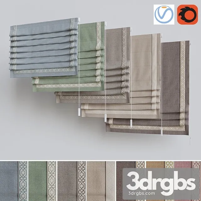 Set of roman curtains 1 Set of roman curtains 1