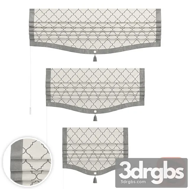 Set of roman curtains arissa (isla) Set of roman curtains arissa (isla)