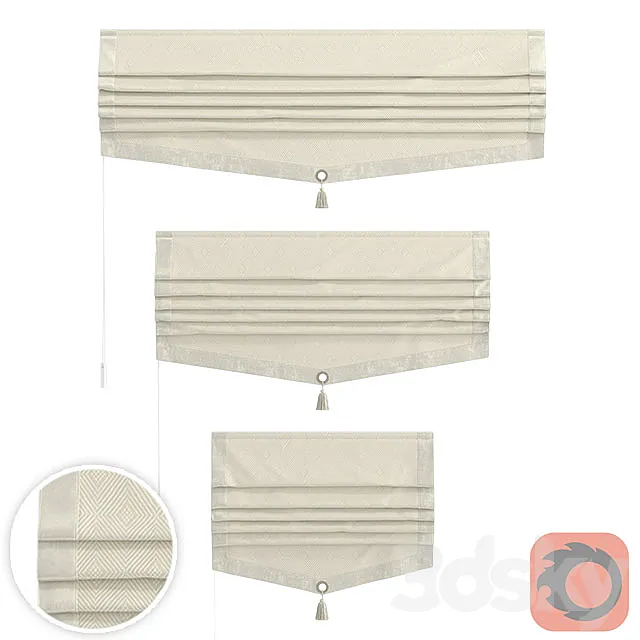 Set of Roman curtains MARIT (INMA) 3D Model Set of Roman curtains MARIT (INMA) 3D Model