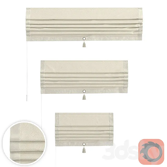 Set of Roman curtains TITOS (INMA) 3D Model Set of Roman curtains TITOS (INMA) 3D Model