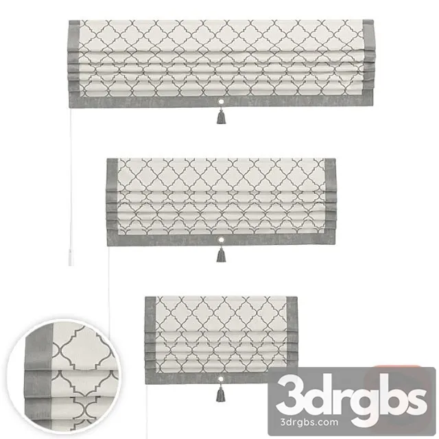 Set of roman curtains titos (isla) Set of roman curtains titos (isla)