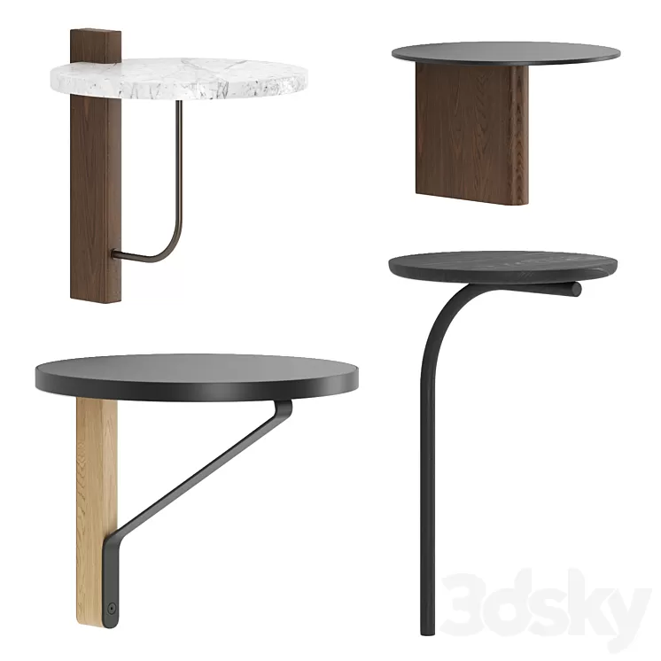 Set of shelves 3D Model Set of shelves 3D Model