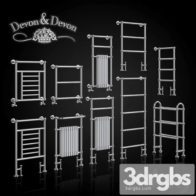 Set of Towel Warmers Devon Devon 3D Model Download