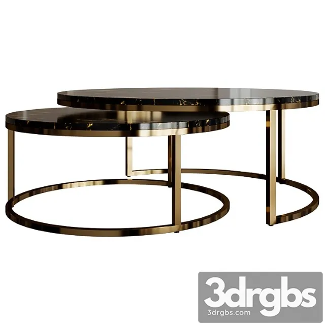 Set of two wire coffee tables Set of two wire coffee tables