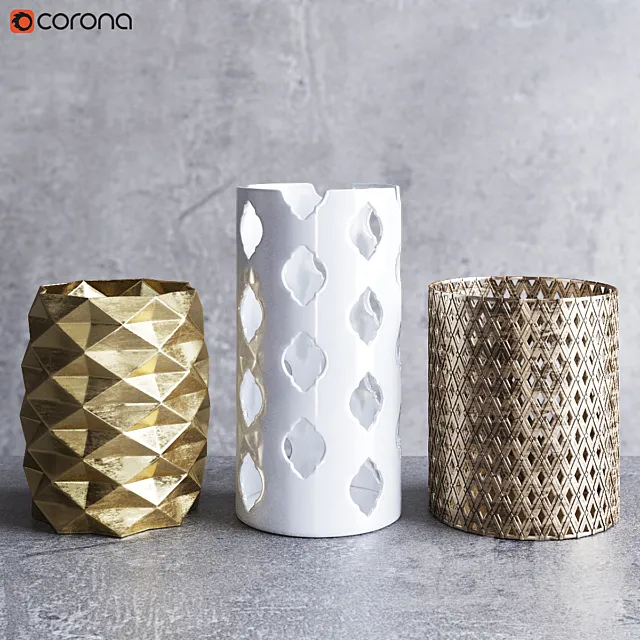 Set of vases 3DModel