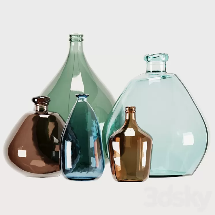 Set of vases Izolia 3D Model