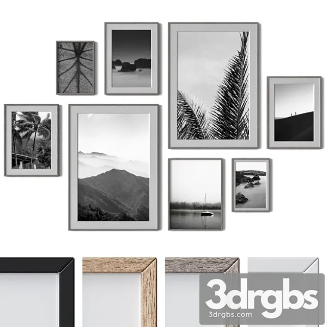 Set Of Wall Paintings 2140 3D Model Download