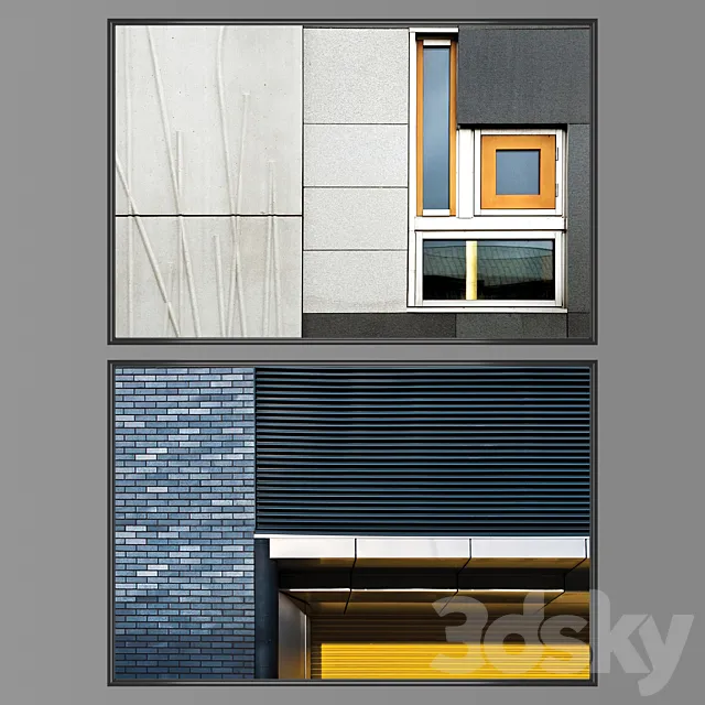 Set of wall paintings No 1218 3DModel