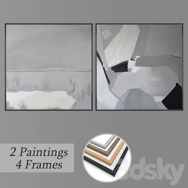 Set of wall paintings No 2767 3D Model