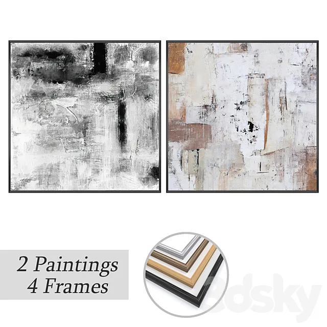 Set of wall paintings No 3506 3D Model