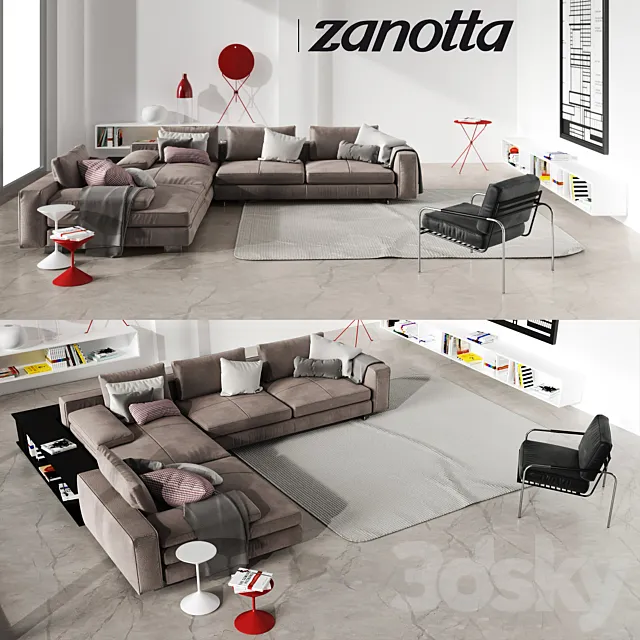 Set of Zanotta 3DModel