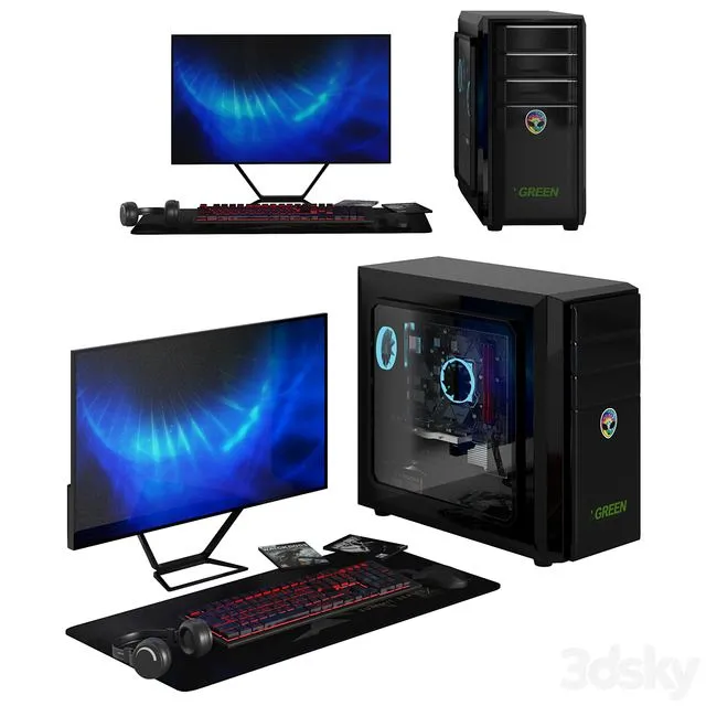 Set pc 07 3D Model