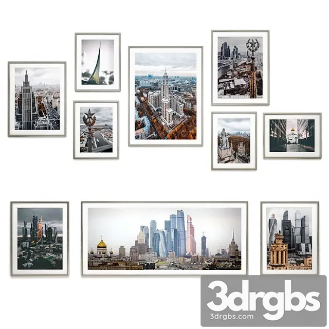 Set pictures of moscow 3D Model Download