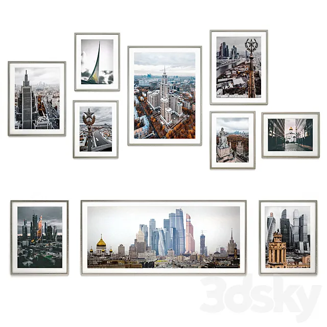 Set pictures of Moscow 3DModel Set pictures of Moscow 3DModel