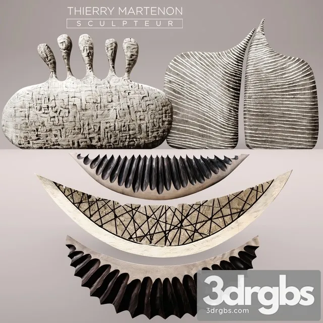 Set Sculpture Thierry Martenon 3D Model Download