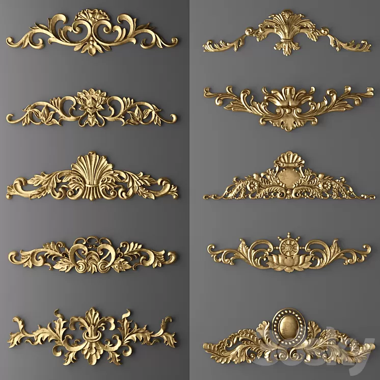 Set stucco. 3D Model Set stucco. 3D Model