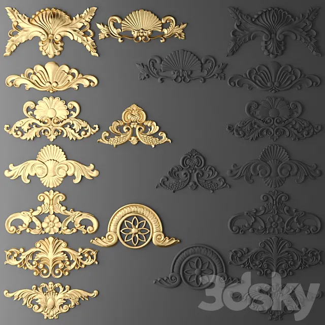 Set stucco 3DModel Set stucco 3DModel