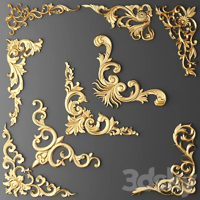 Set stucco 3D Model Set stucco 3D Model