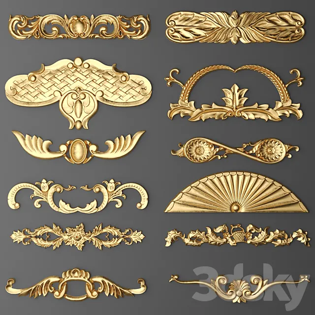 Set stucco. 3DModel Set stucco. 3DModel