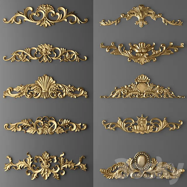 Set stucco. 3DModel Set stucco. 3DModel