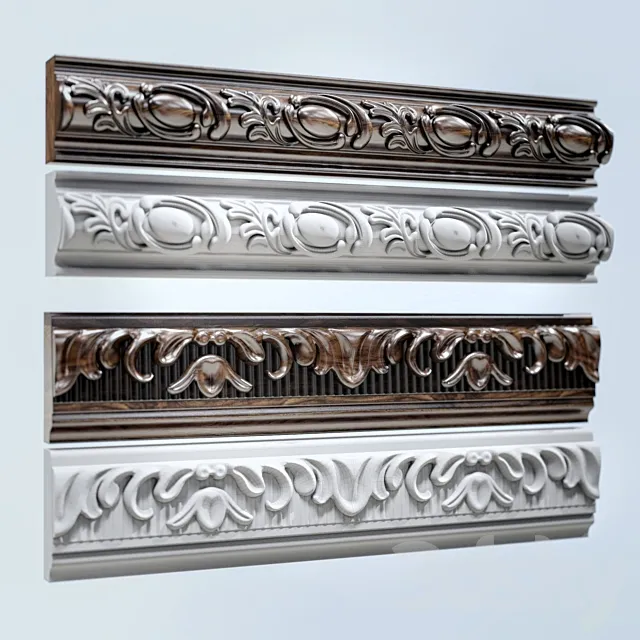 Set stucco moldings. 3DModel Set stucco moldings. 3DModel