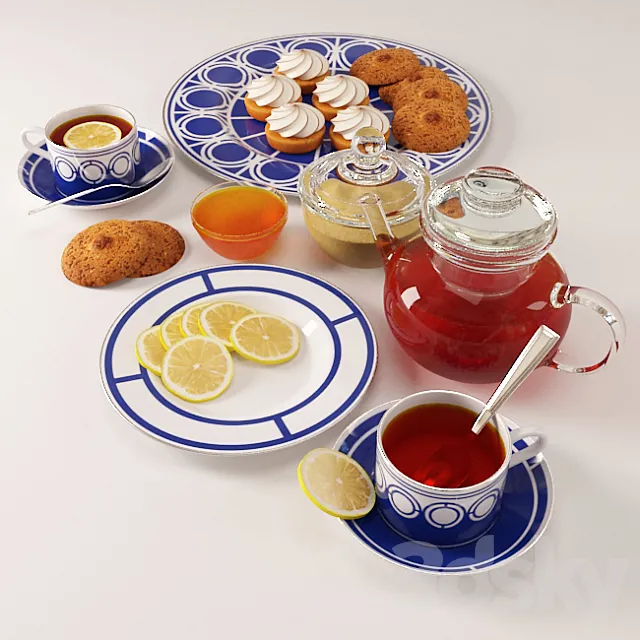 Set “Tea Party” 3DModel