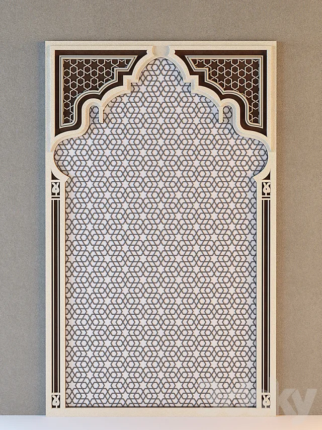 Set the Arab lattices 3DModel Set the Arab lattices 3DModel