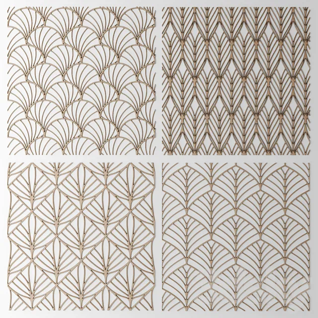 Set. The grille panel. Lattice. panel. pattern. art. abstraction ...